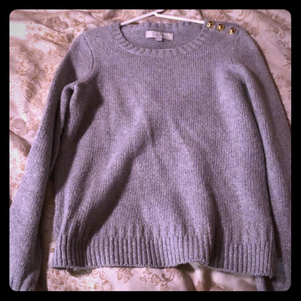 Ann Taylor loft grey sweater. NWOT. Never worn.
